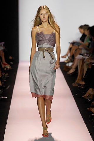 gray silk sleeveless dress