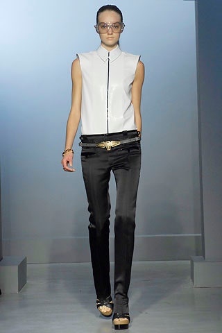 gold zippered belt