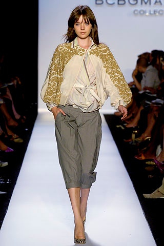 beige embroidered jacket with cropped pants