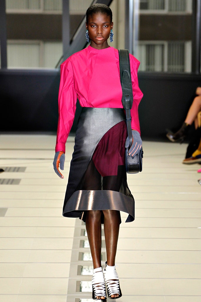 black silk asymmetric fitted layered sheer skirt