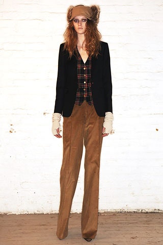 black blazer with checked vest