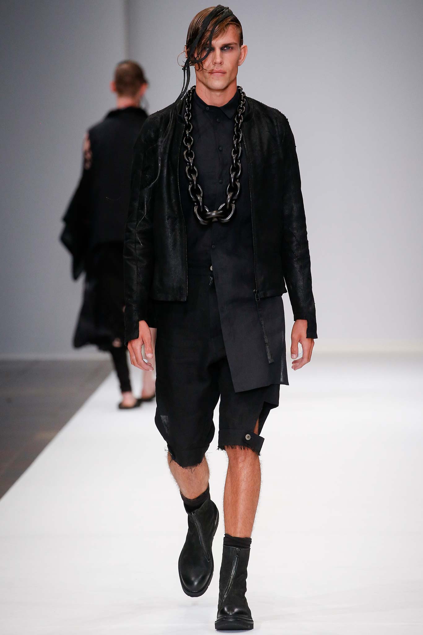 black cotton relaxed short pants