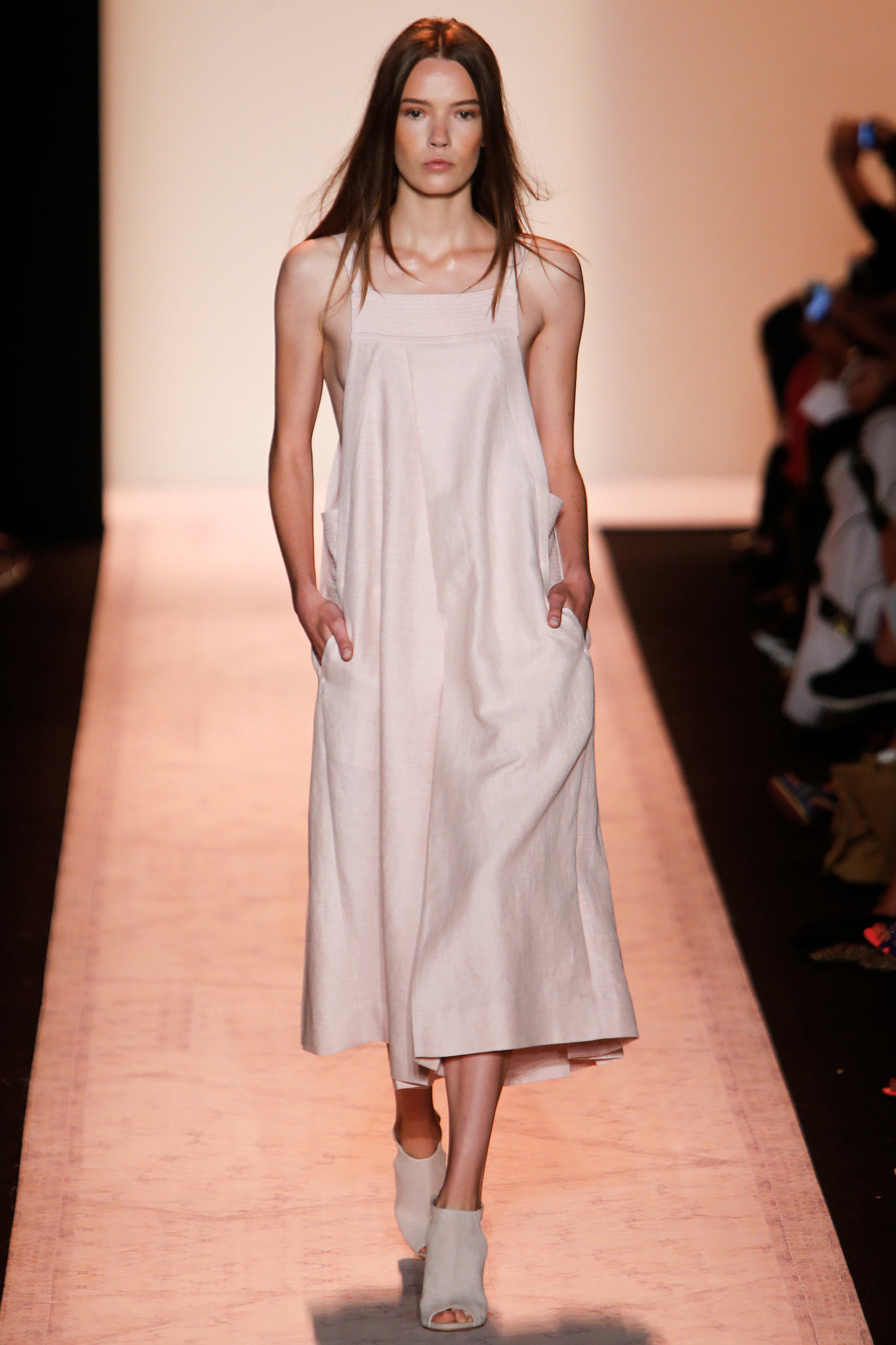pink cotton sleeveless dress