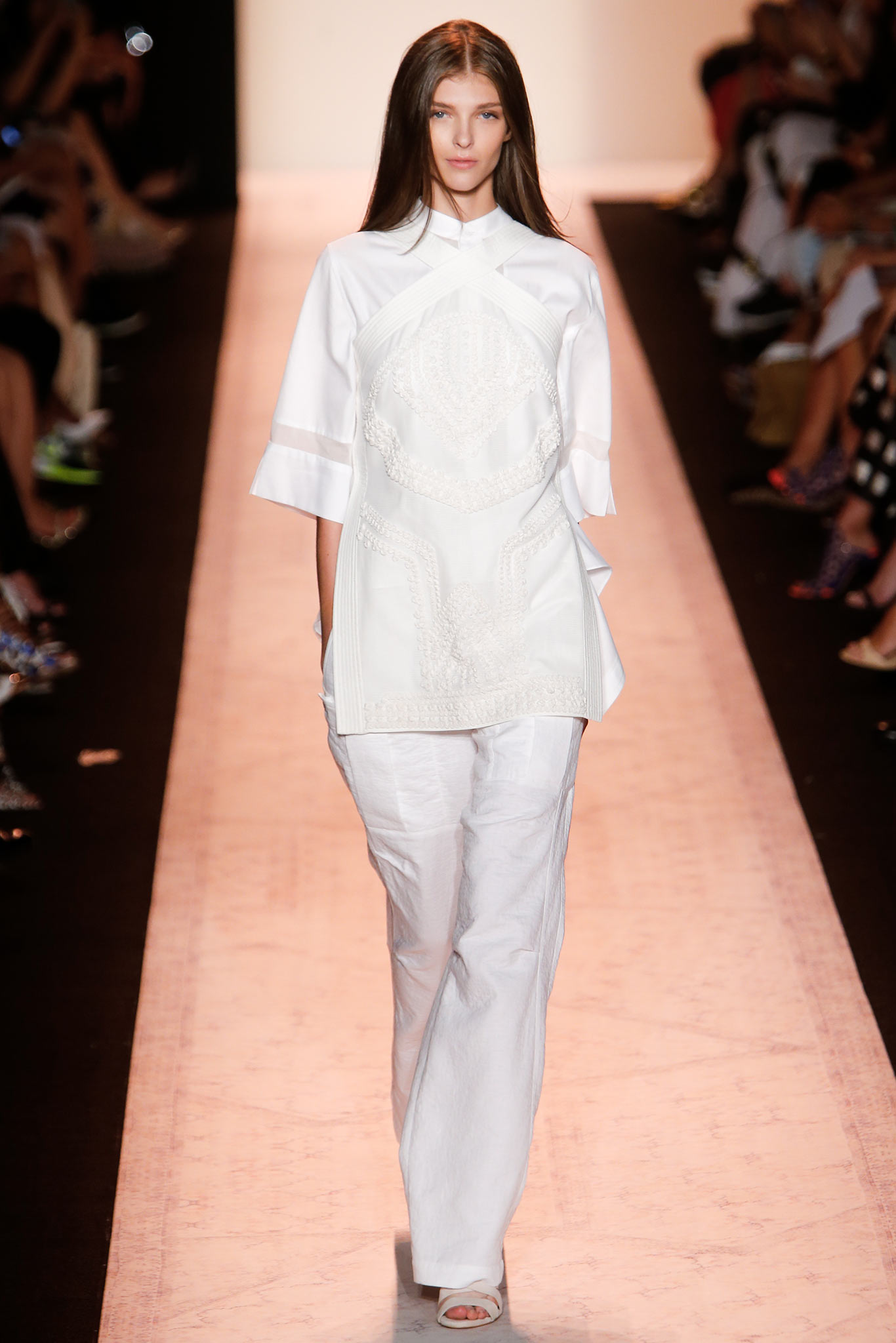 white relaxed top and pants