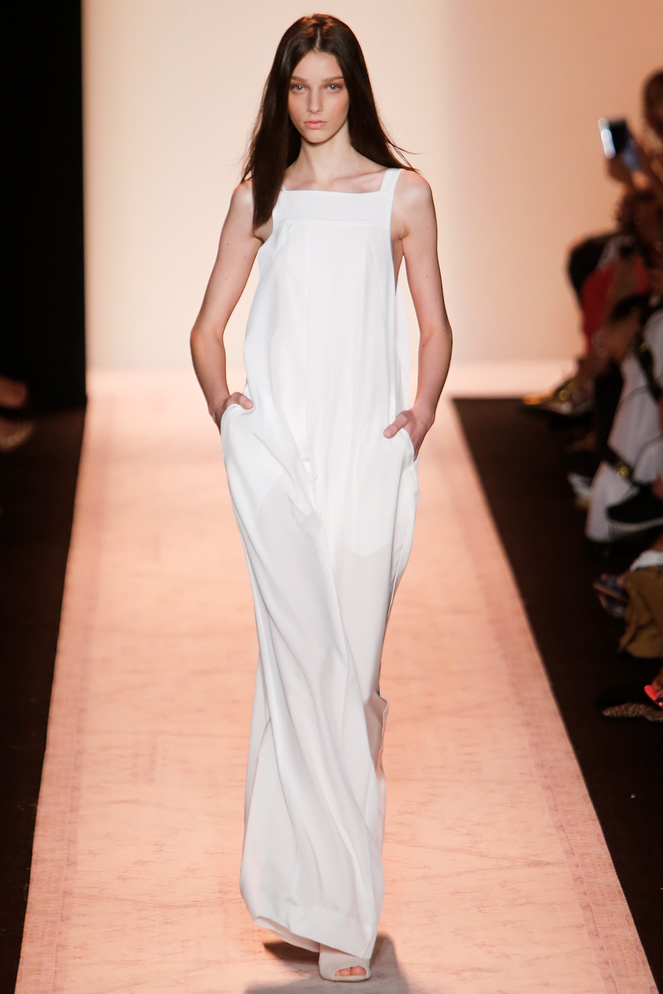 white silk sleeveless maxi dress