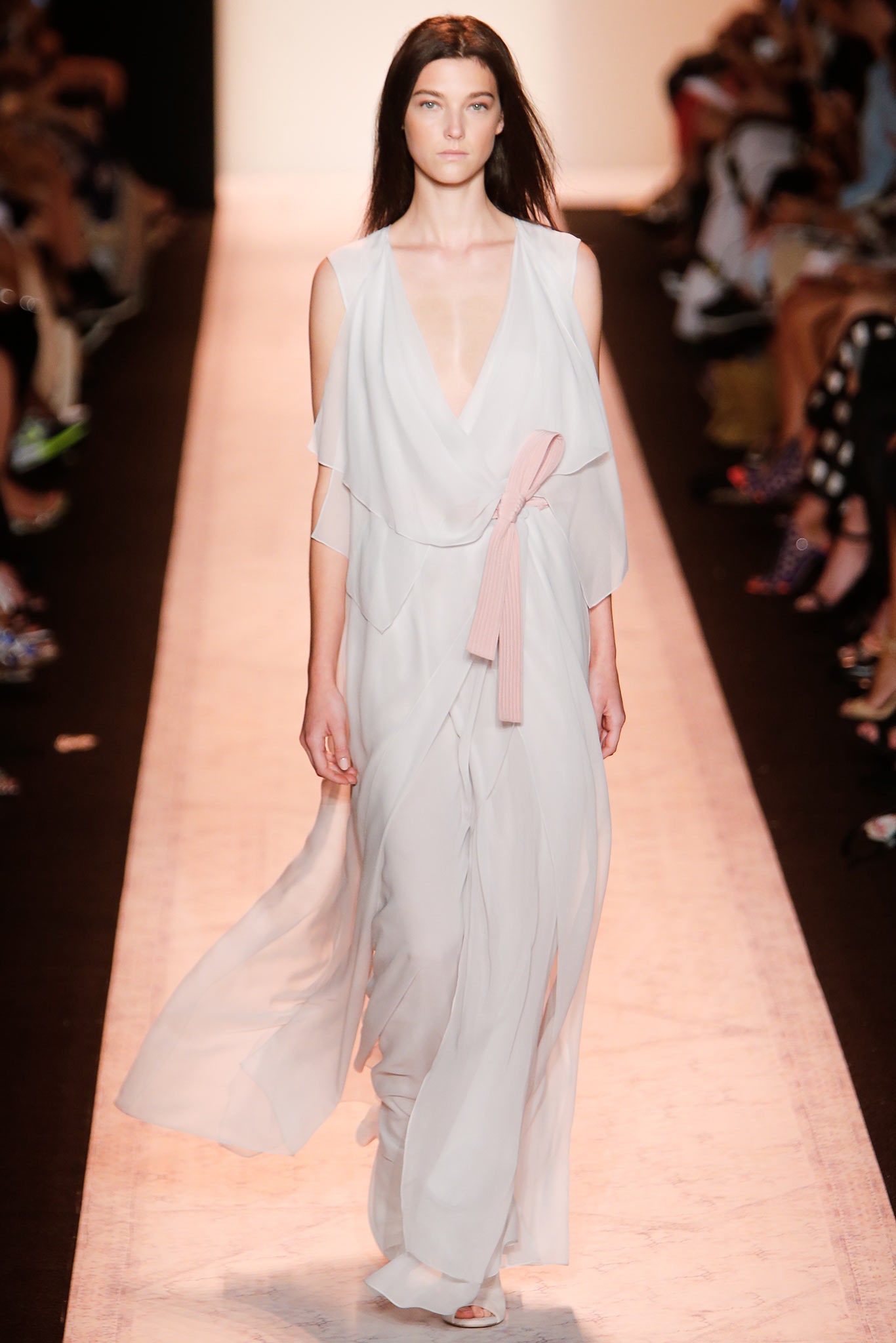 white flowing maxi dress