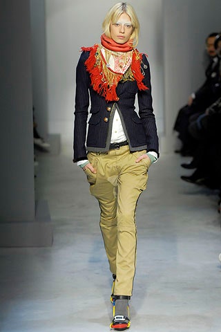 fitted black jacket with fringe