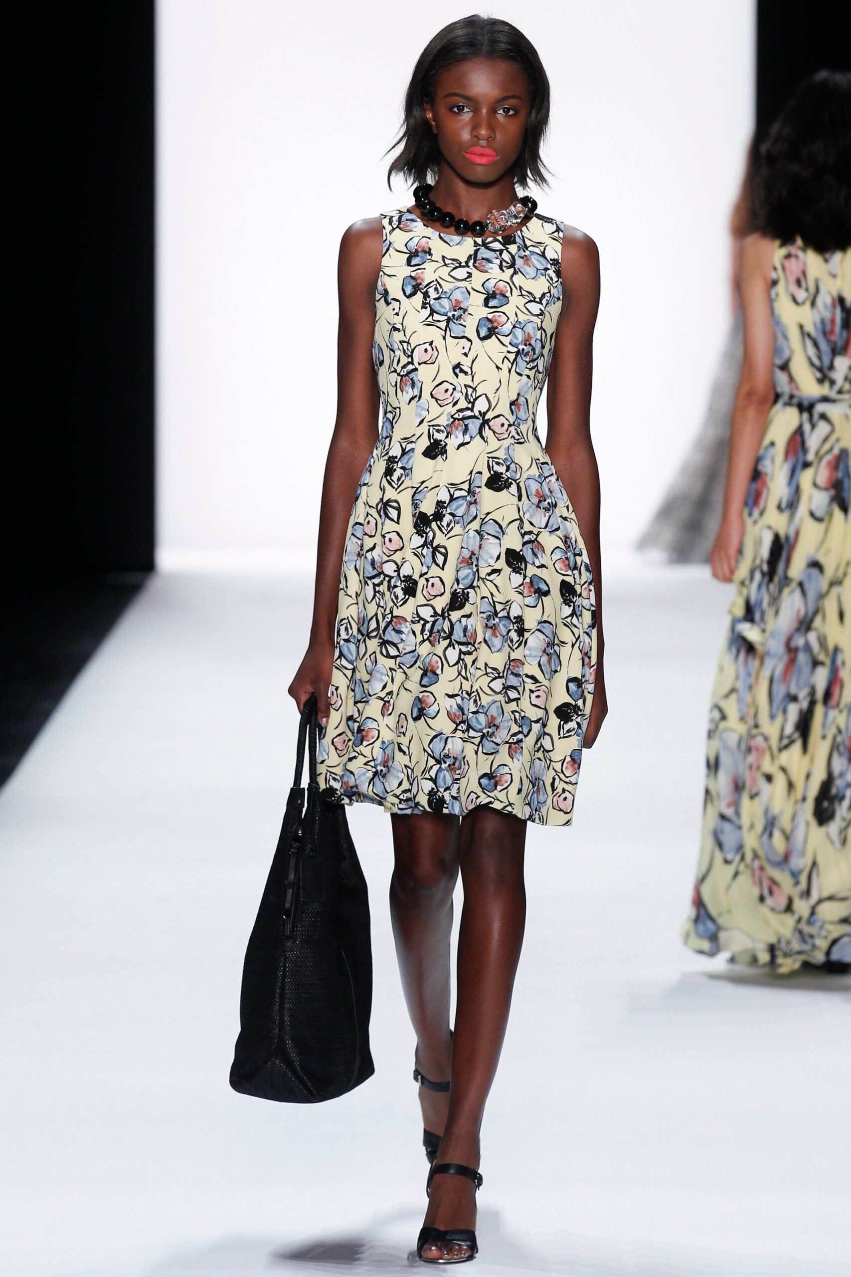 floral yellow fitted mini dress