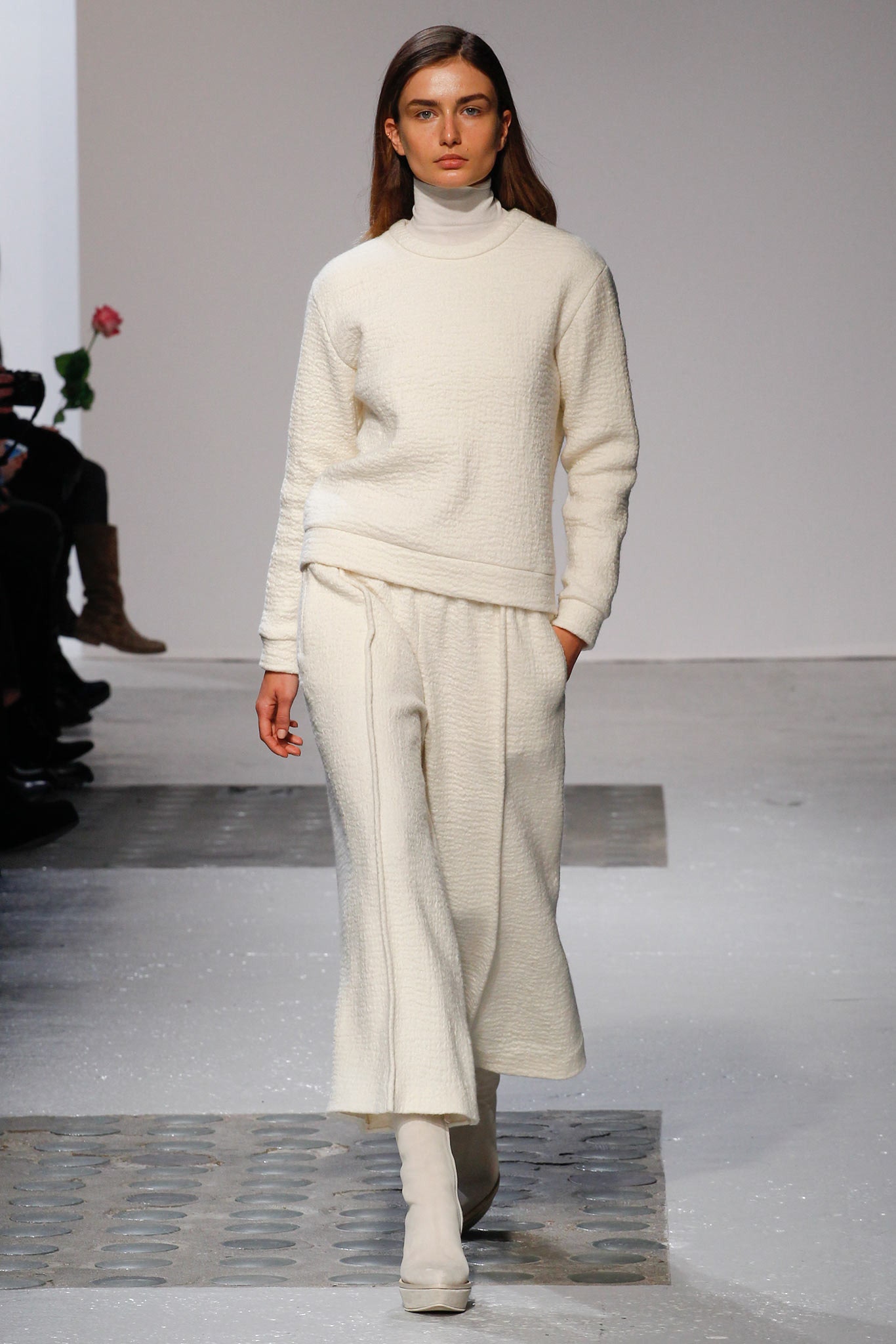 white relaxed cotton top and pants