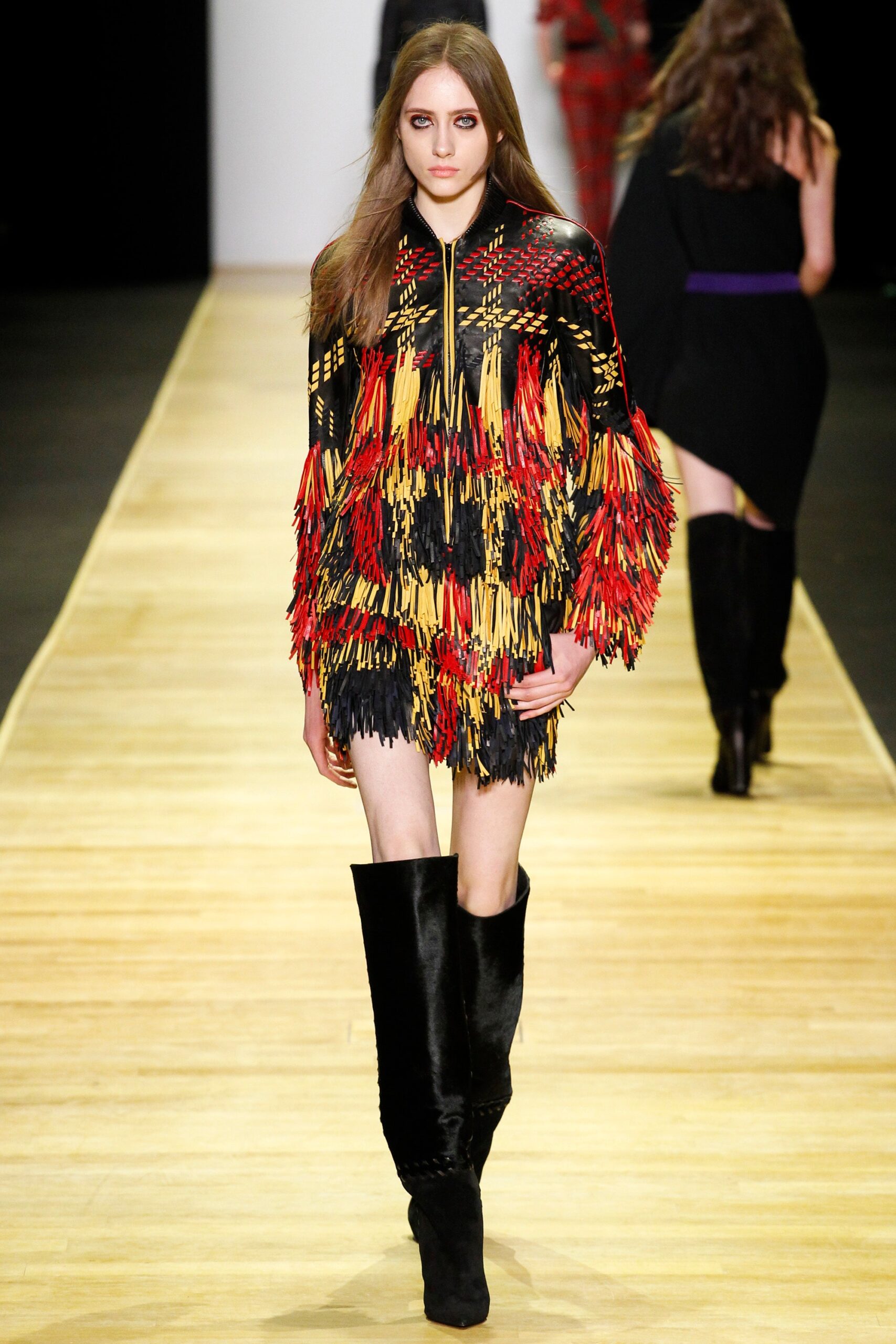 fringed top with black boots