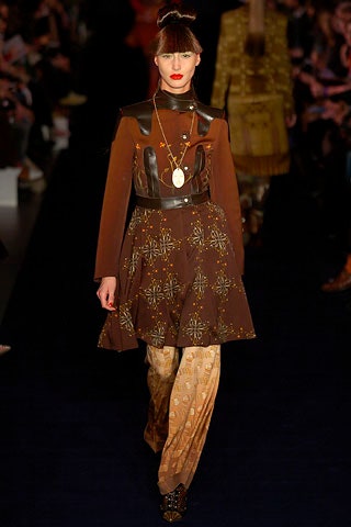 brown silk pleated dress