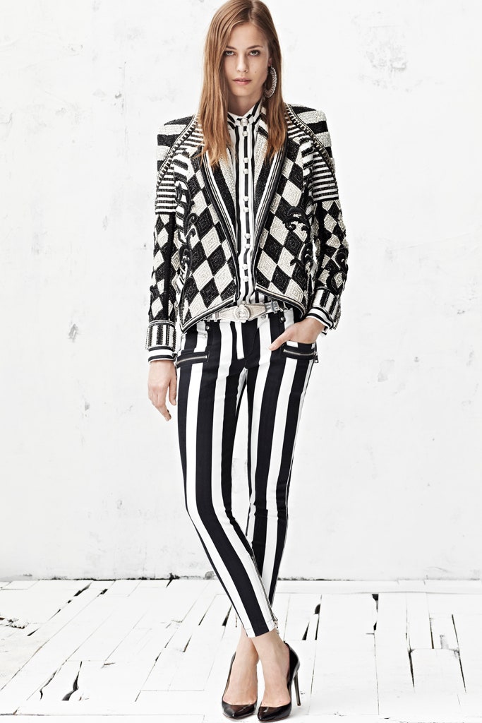 black and white embroidered jacket