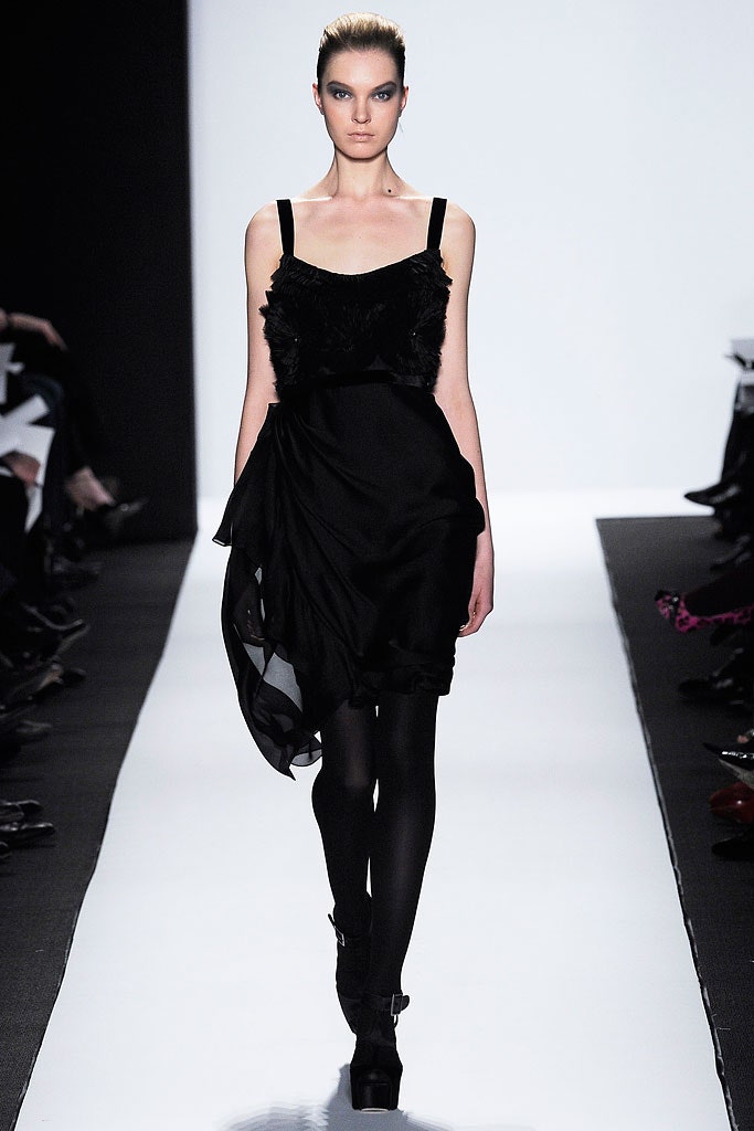 black silk sleeveless dress