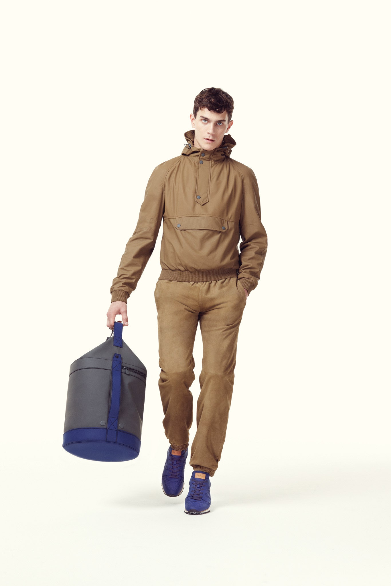 brown relaxed jacket and pants