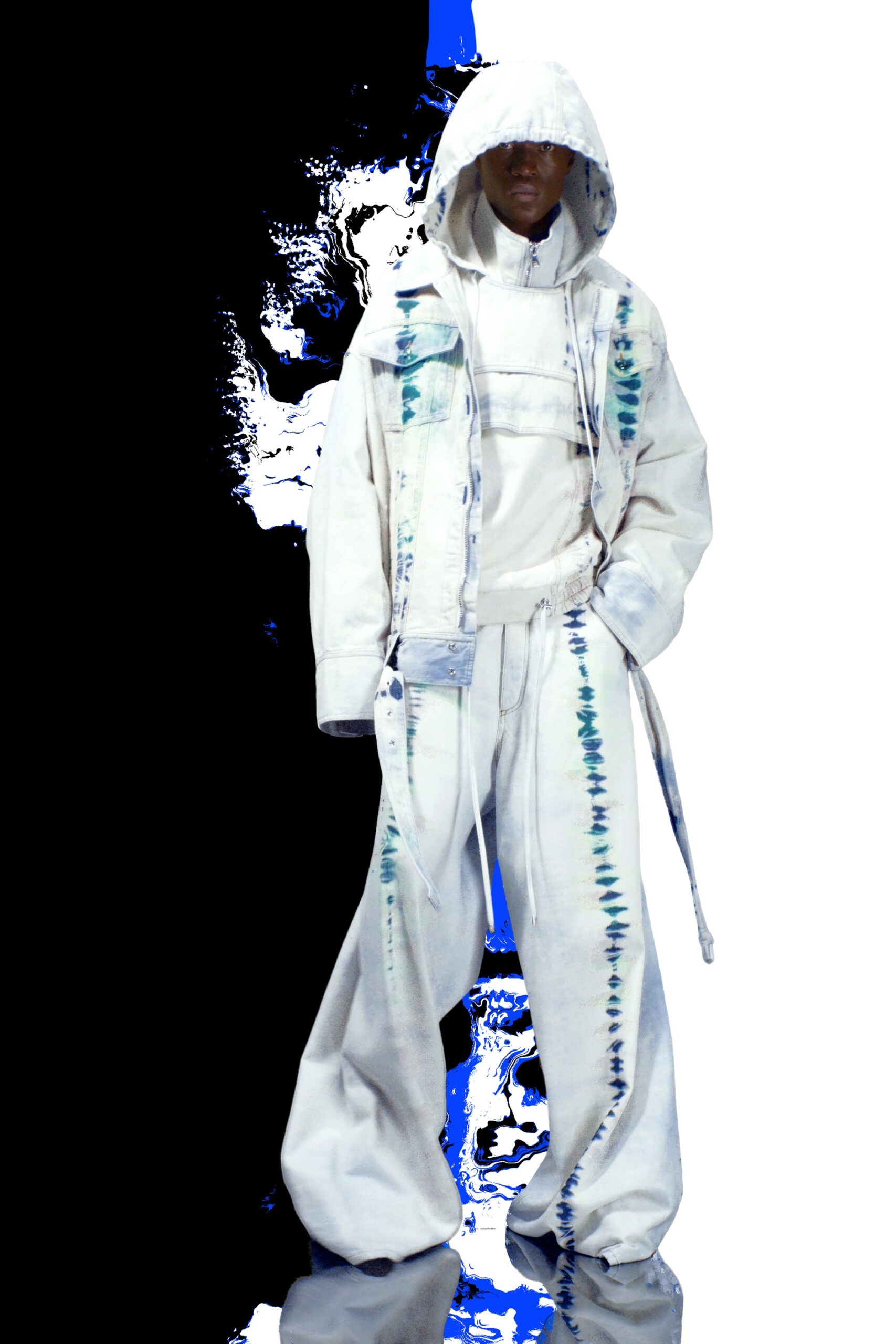 relaxed white cotton outfit