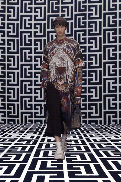 multi-colored relaxed midi dress