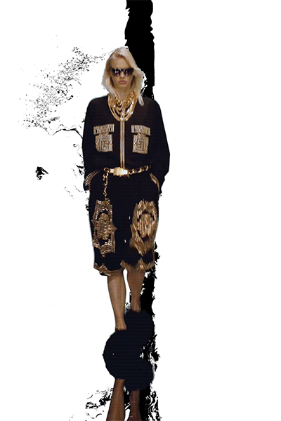 black silk relaxed embroidered short shorts