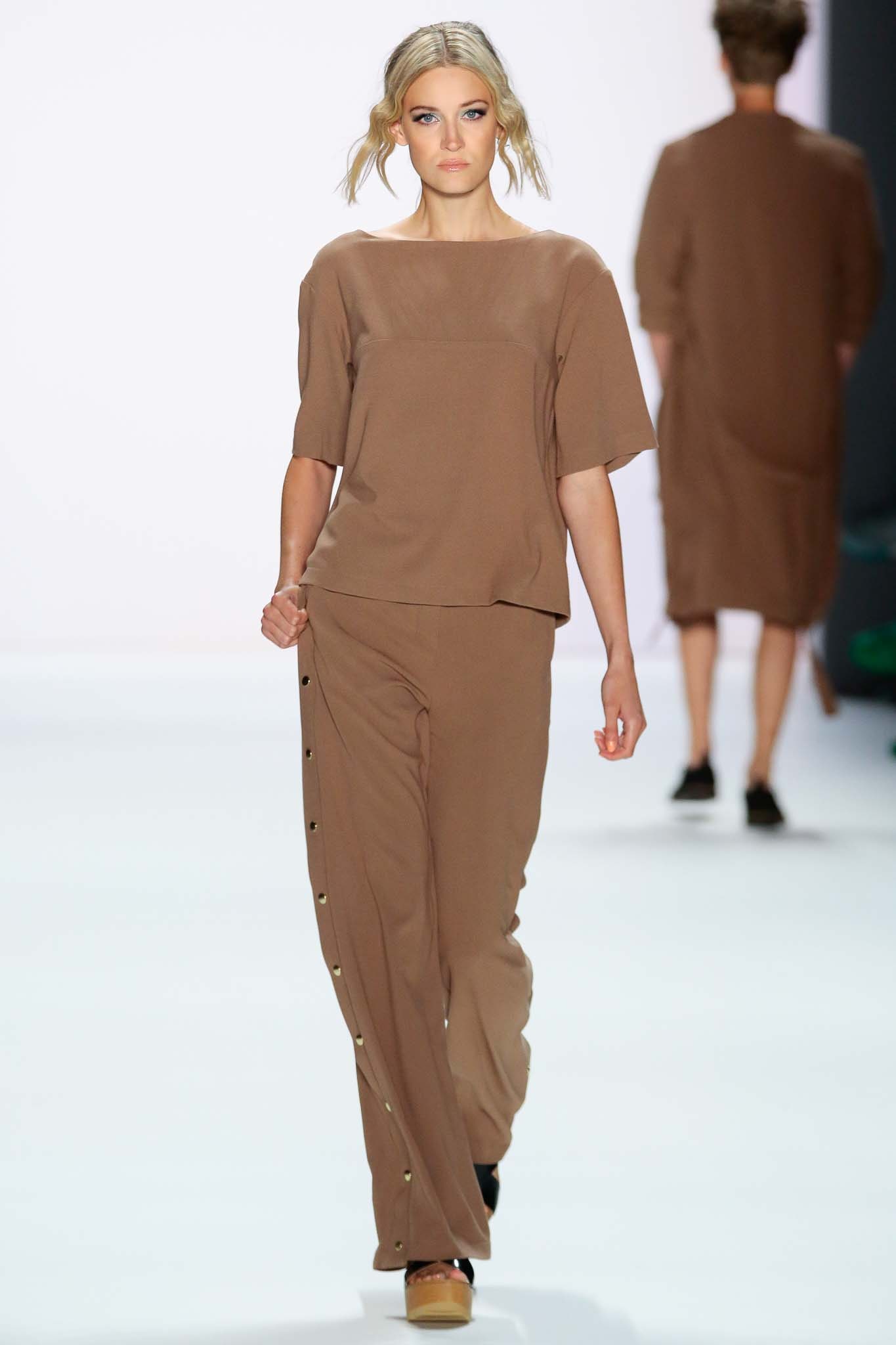 brown relaxed top and pants