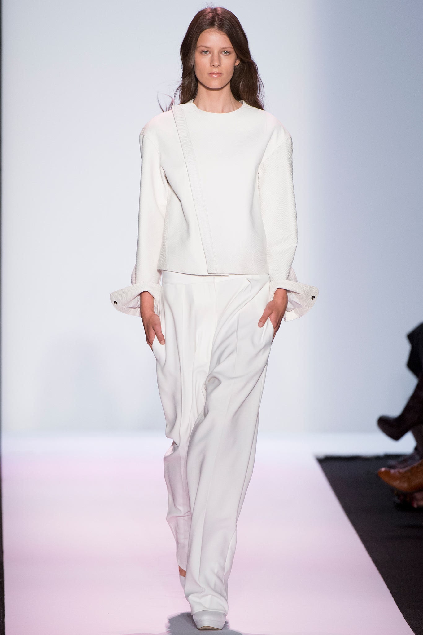 white relaxed top and pants