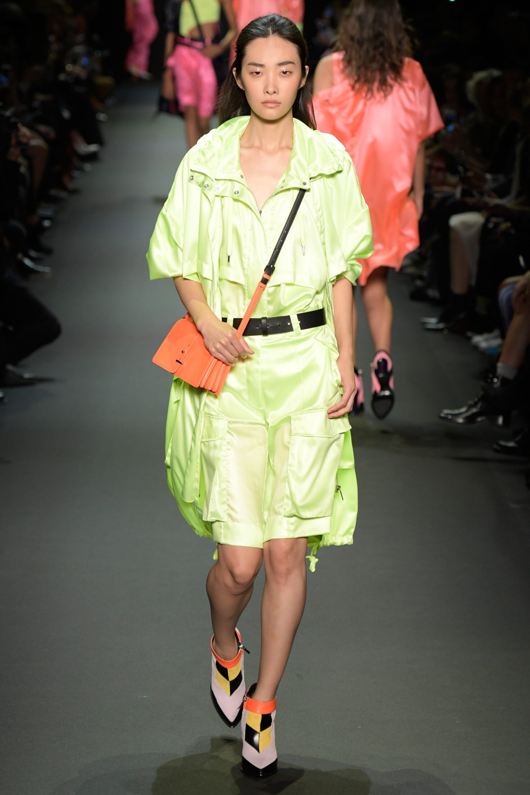 neon green relaxed dress