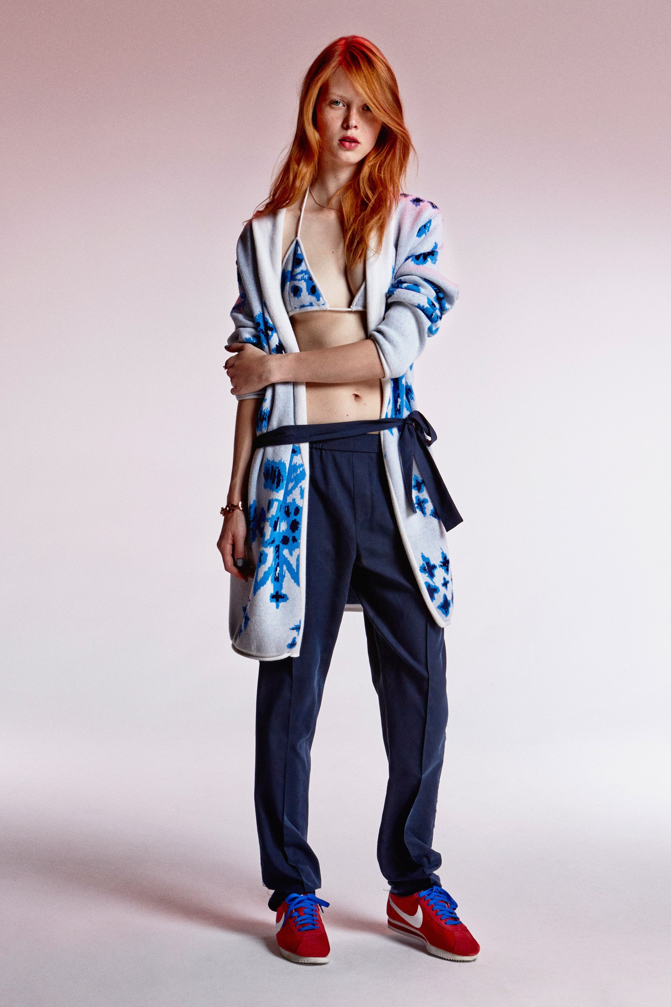 relaxed cardigan with bikini