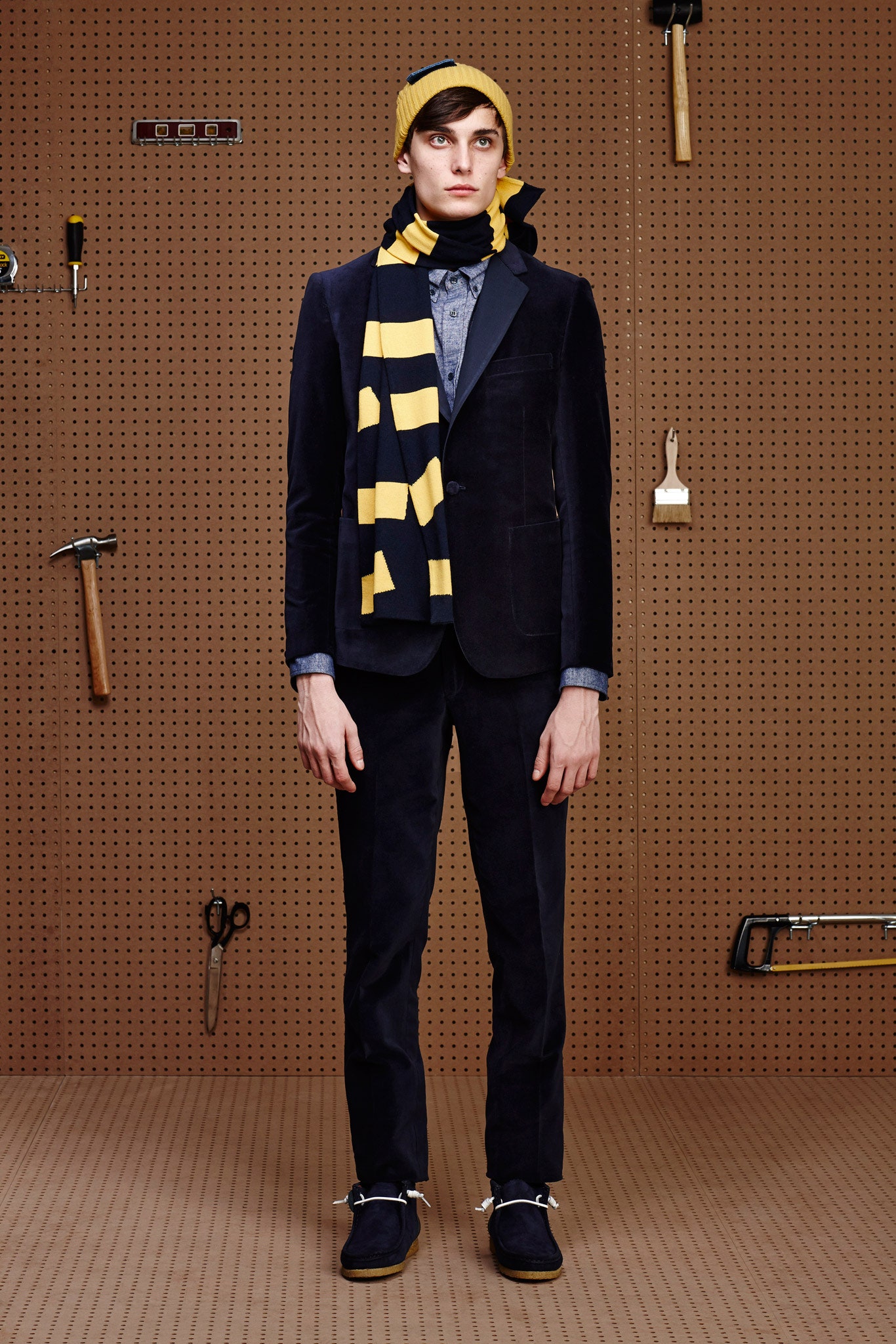 black velvet tailored suit