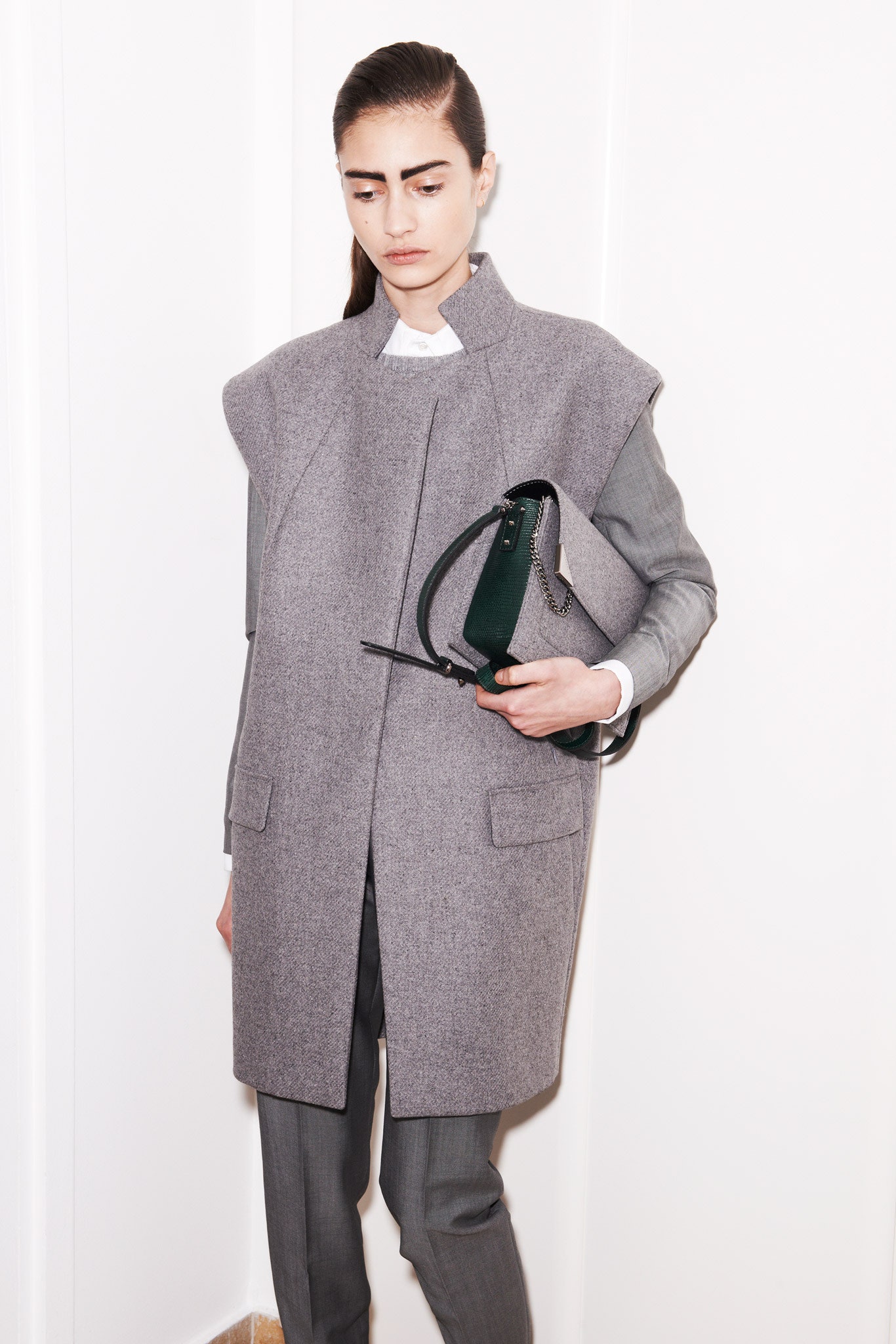 gray wool coat and suit