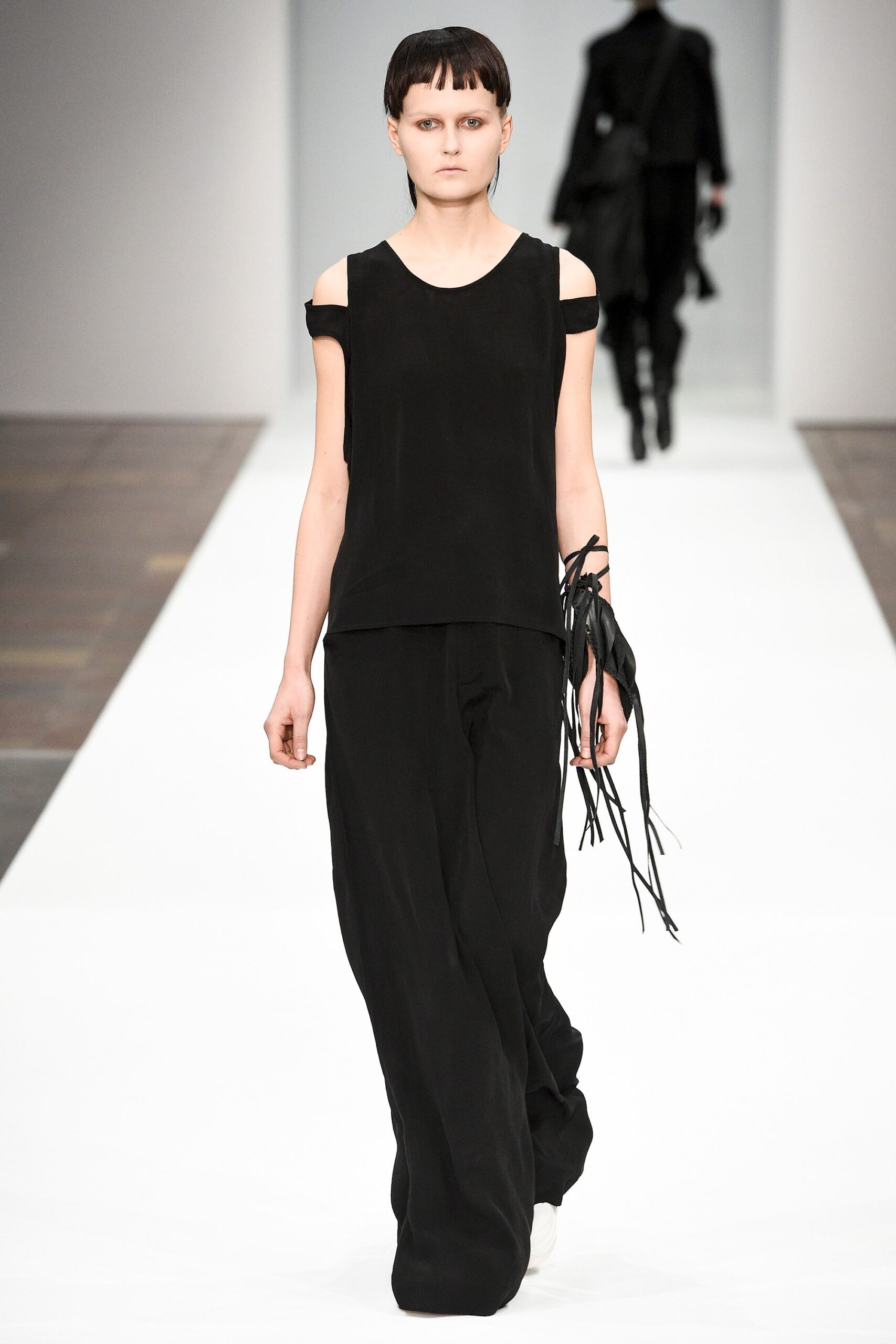 black silk relaxed top and pants