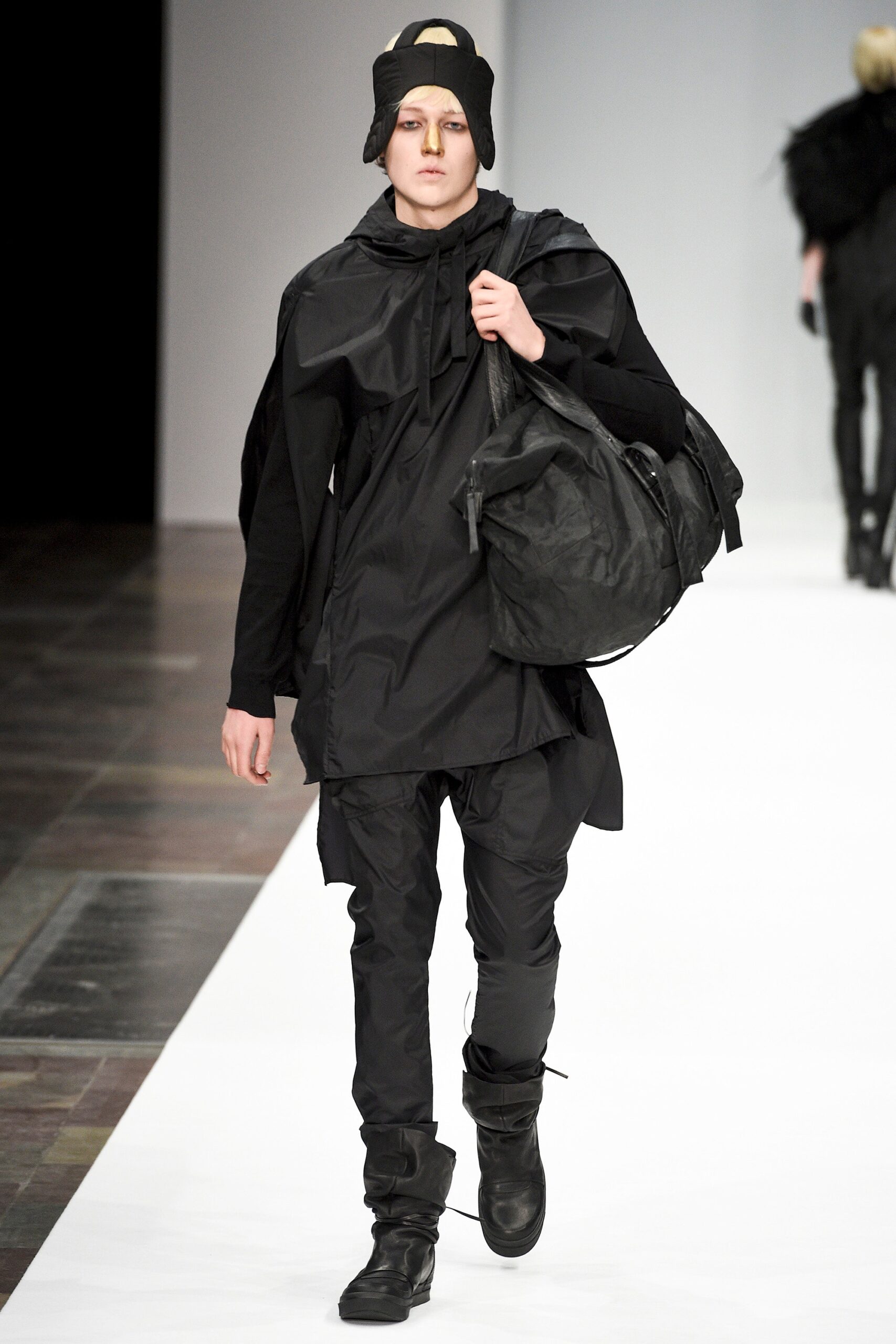 black relaxed jacket and pants