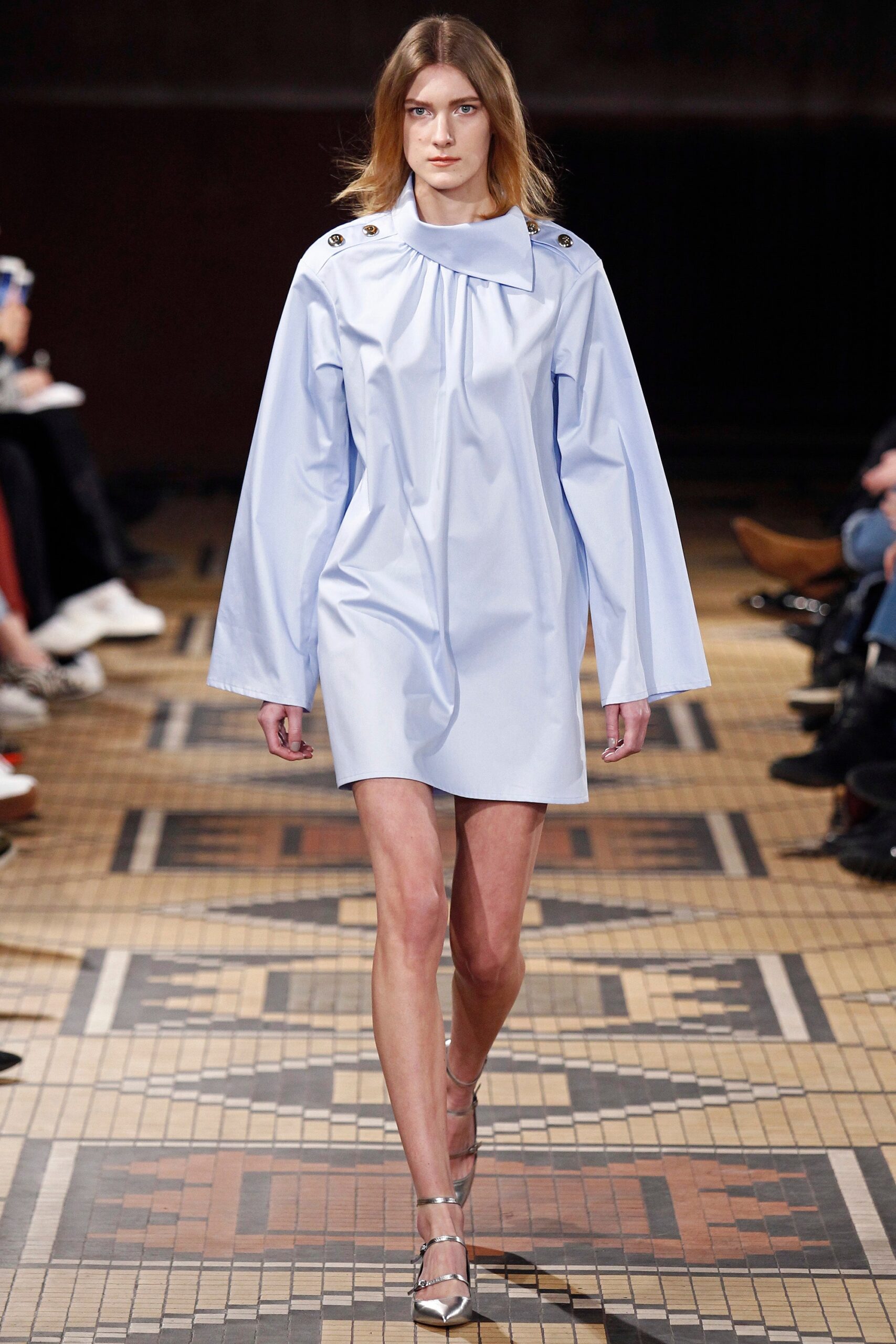 blue relaxed cotton dress