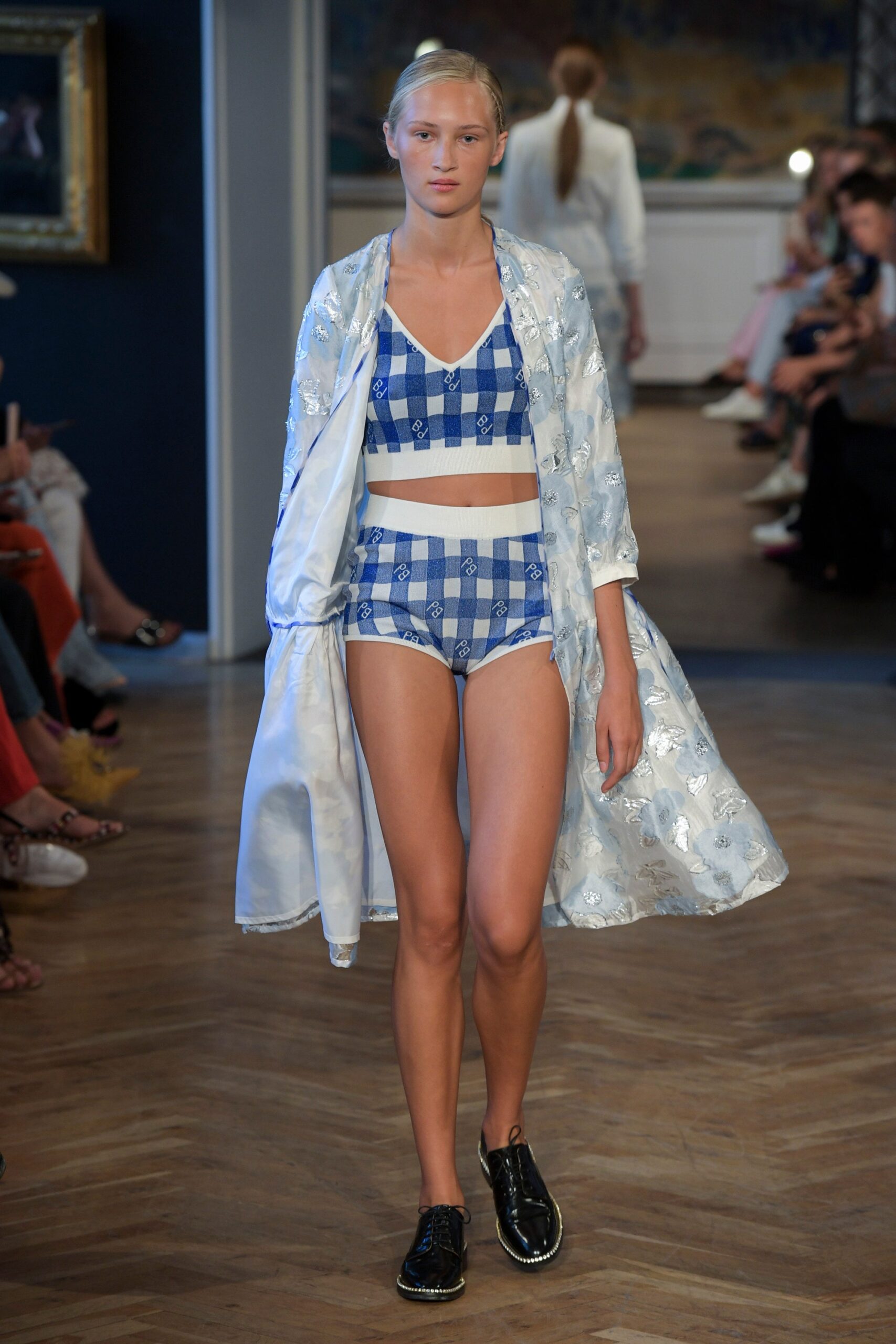 white silk long-sleeve relaxed draped coat