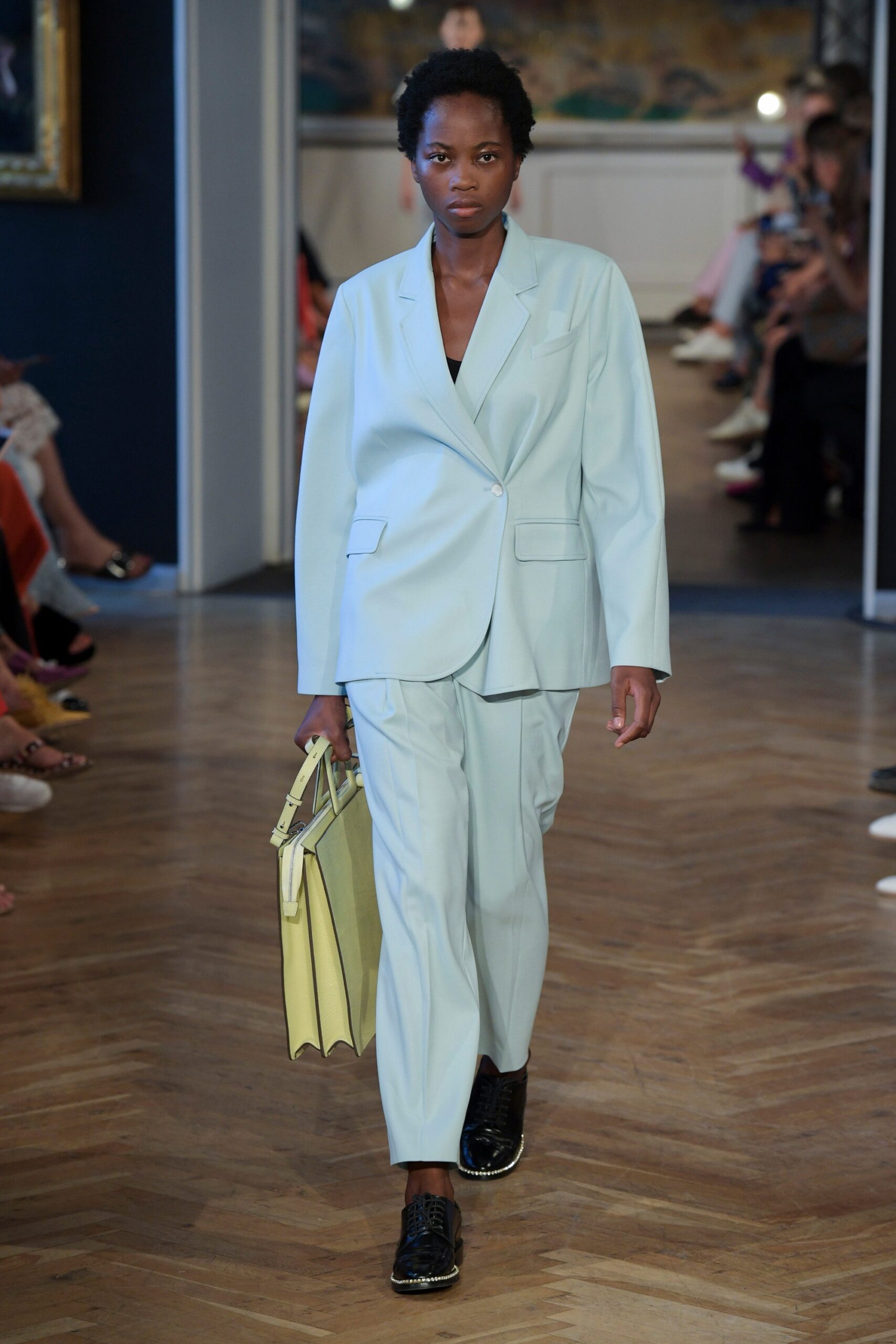 yellow structured bag