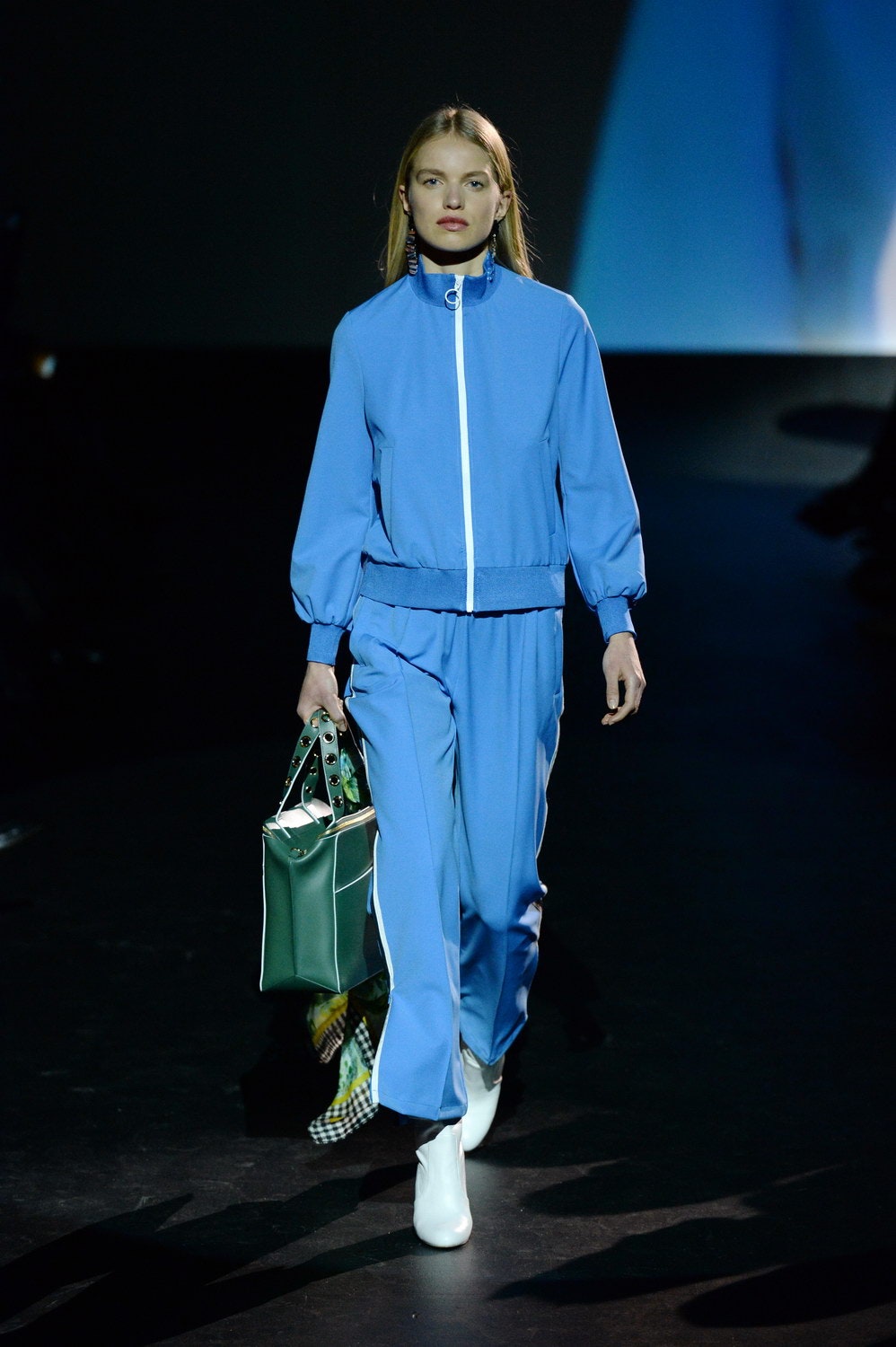 blue cotton jacket and pants
