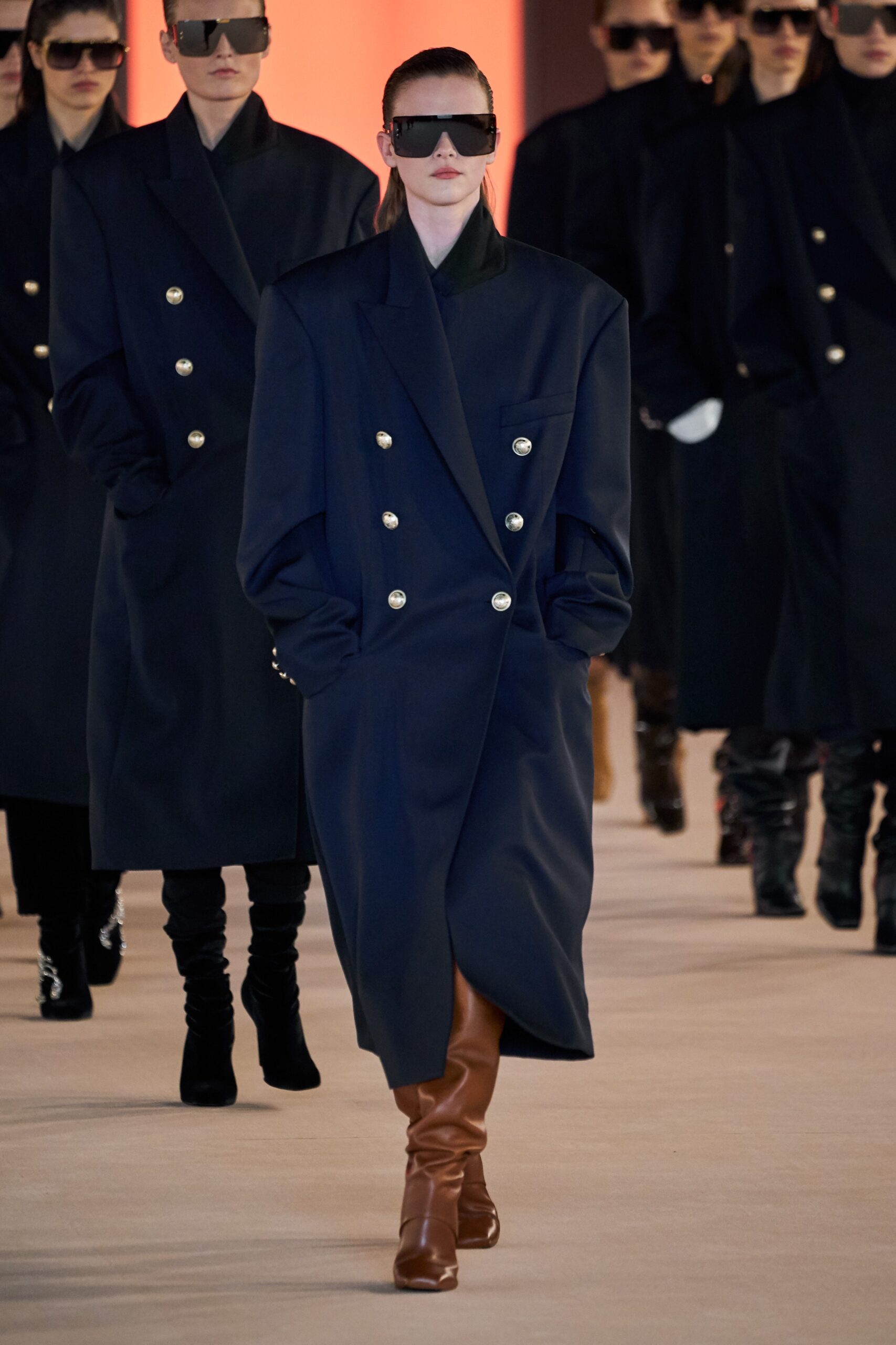 oversized black wool coat