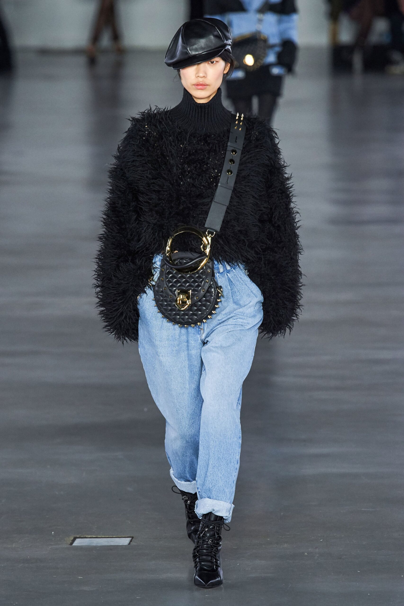 oversized black wool sweater