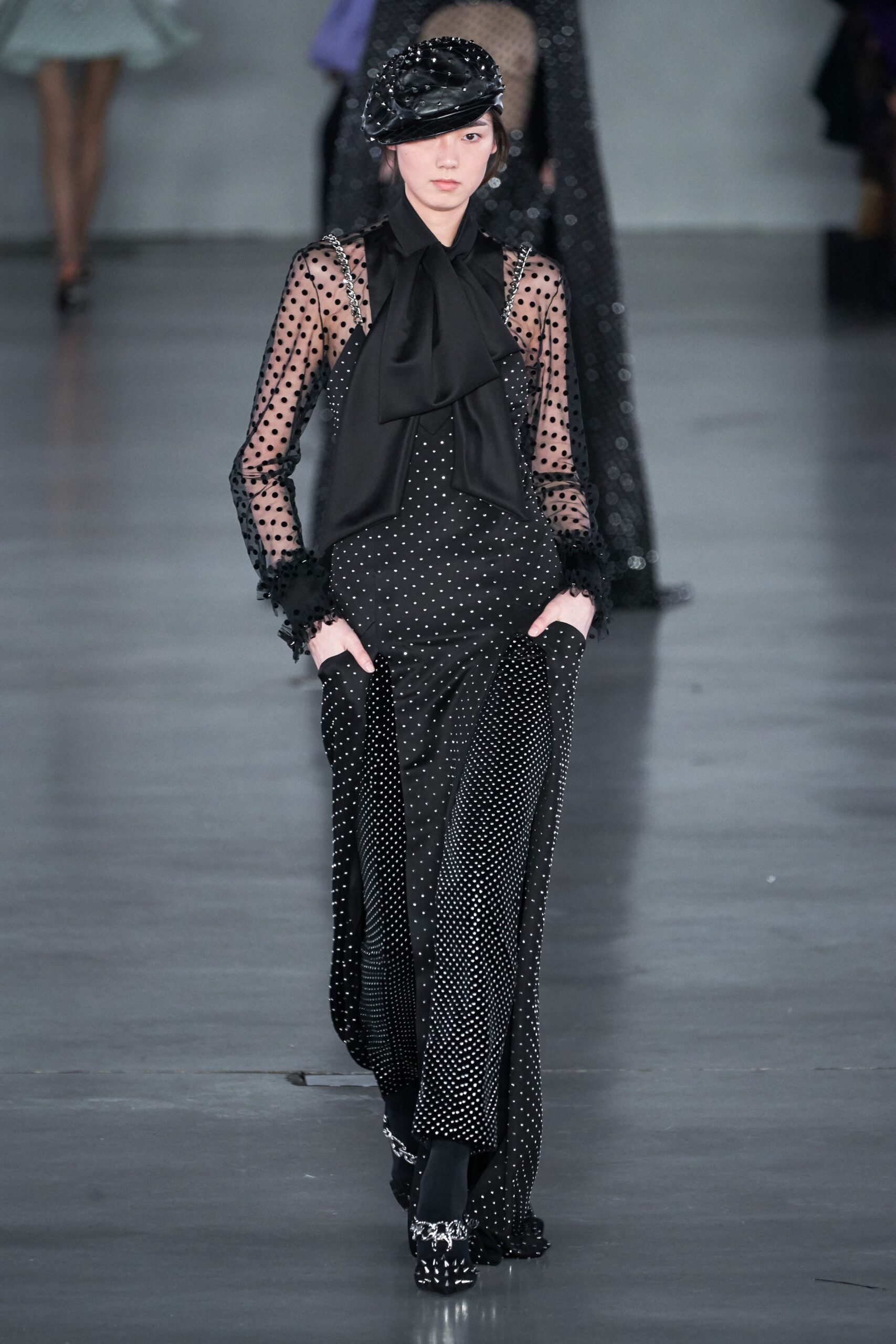 black embellished maxi dress