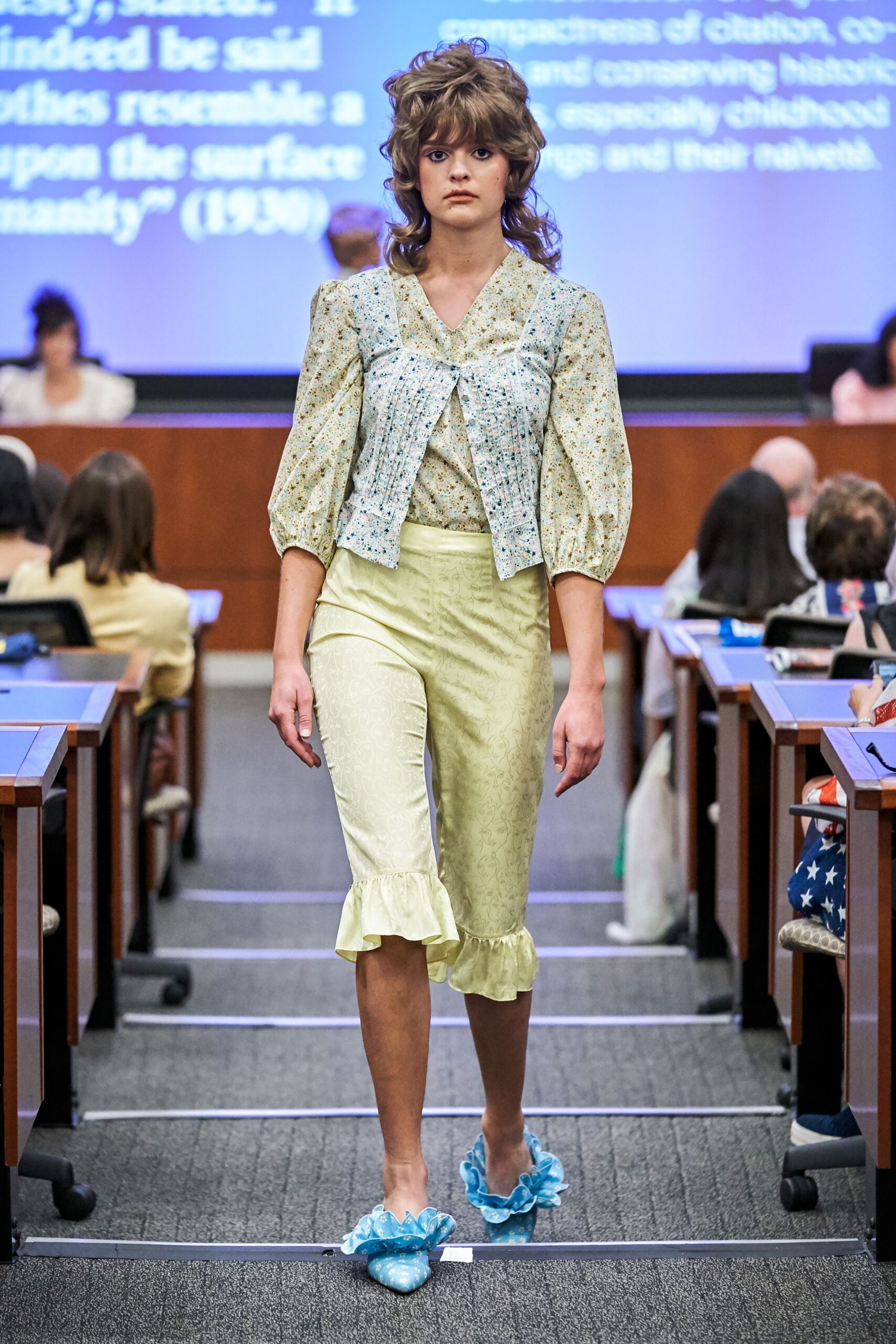 yellow cotton blouse and pants