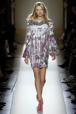 pink and gray relaxed mini dress