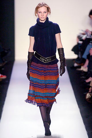 blue velvet fitted top with multi-tiered skirt