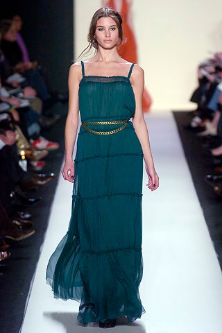 green chiffon sleeveless dress