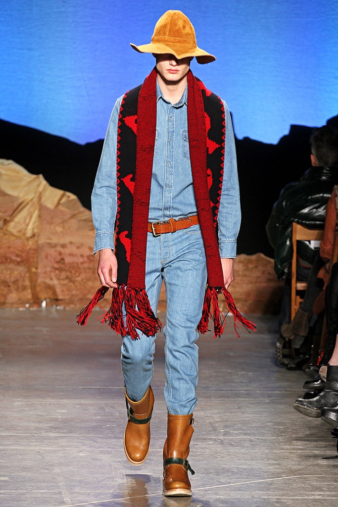 blue denim shirt and pants