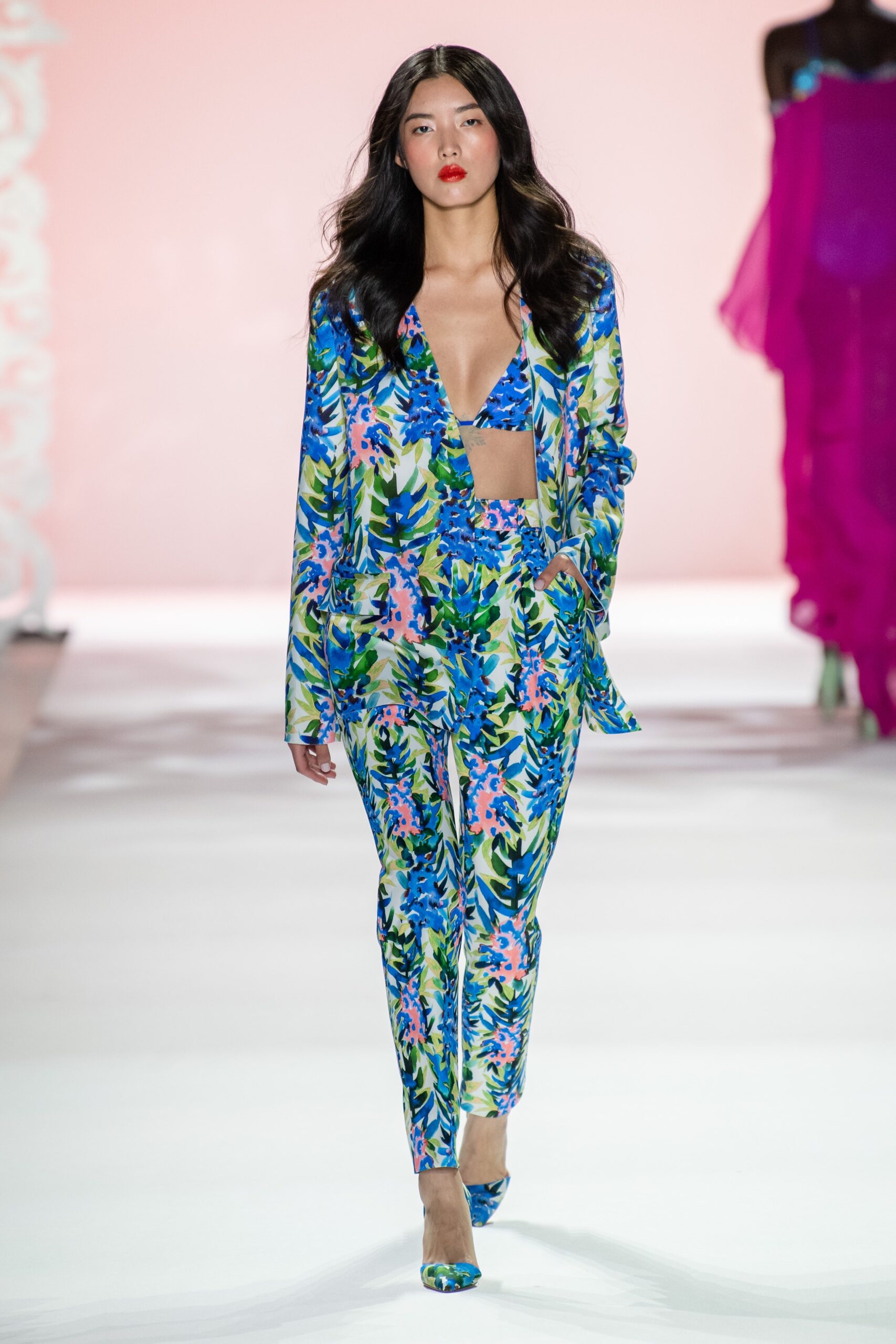 floral printed suit and bikini