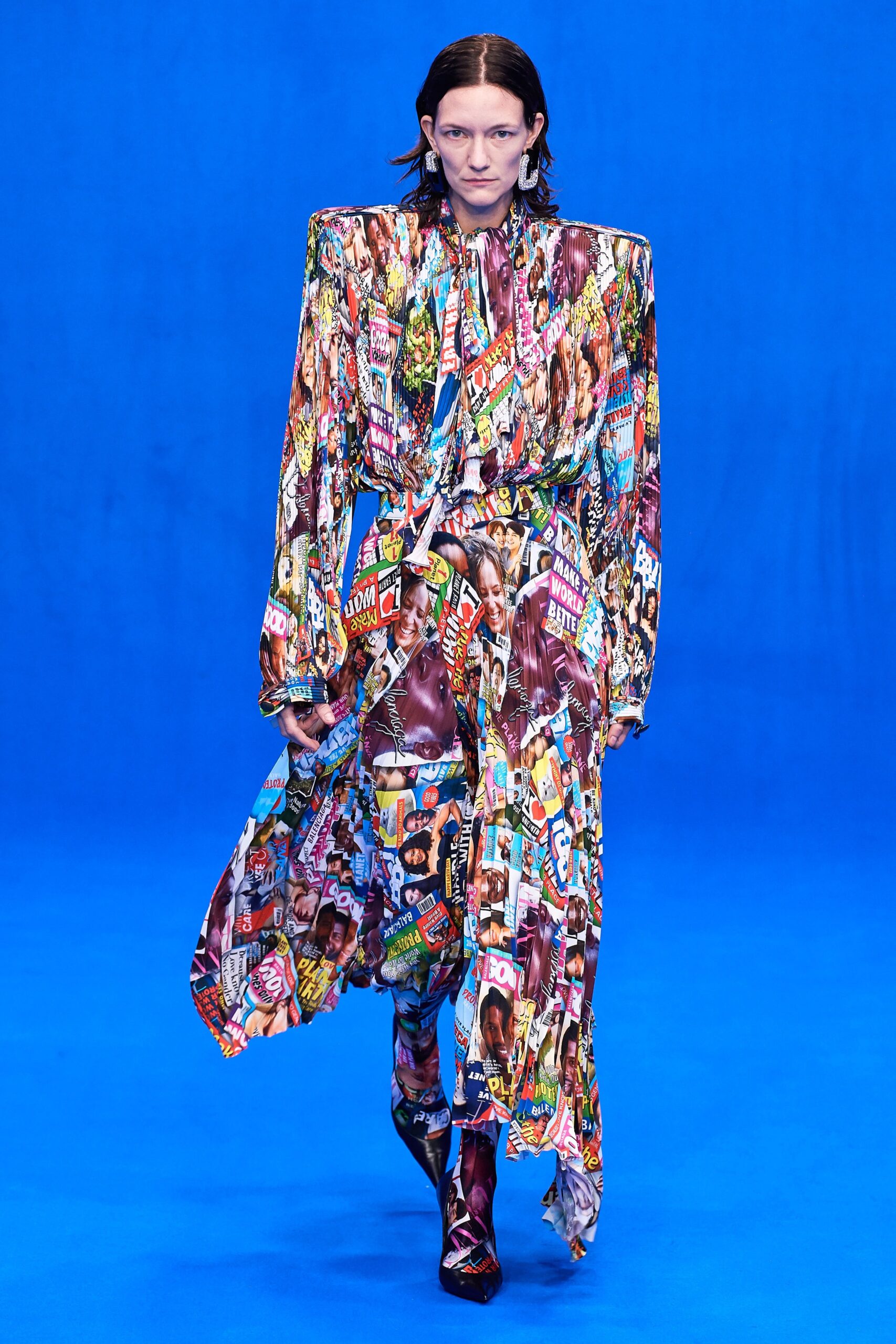 multi-colored relaxed maxi dress