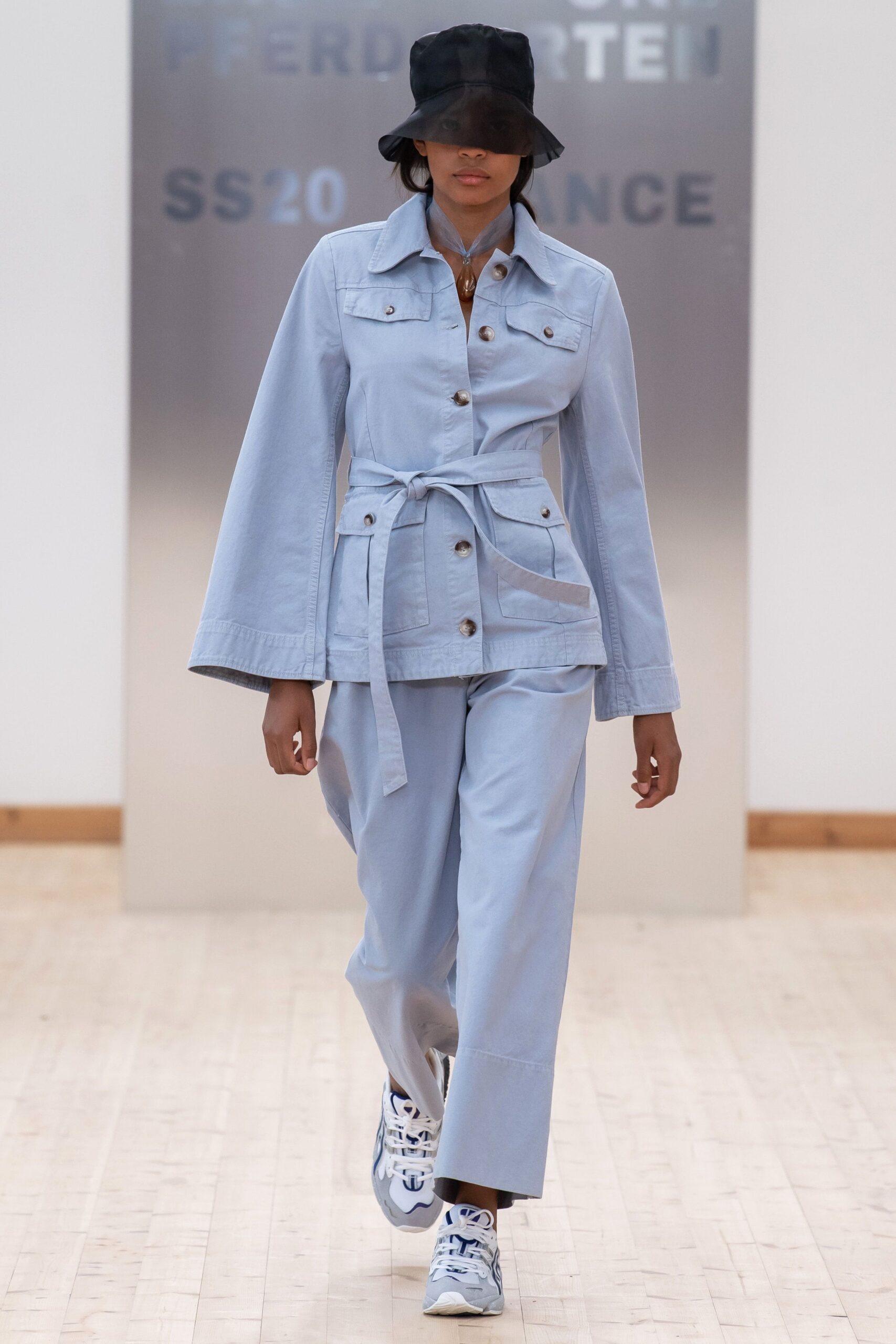 blue denim jacket and pants