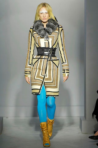 beige wool long-sleeve collared fitted striped belted coat