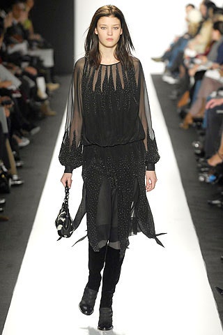 black sheer relaxed dress