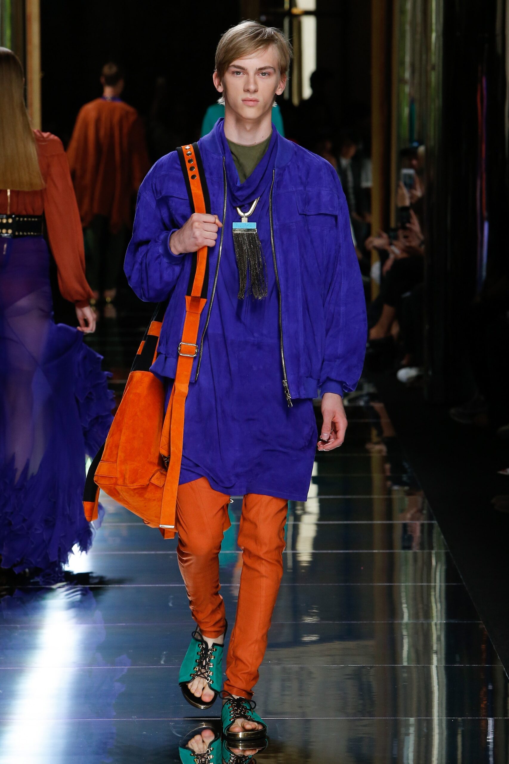 purple velvet relaxed jacket