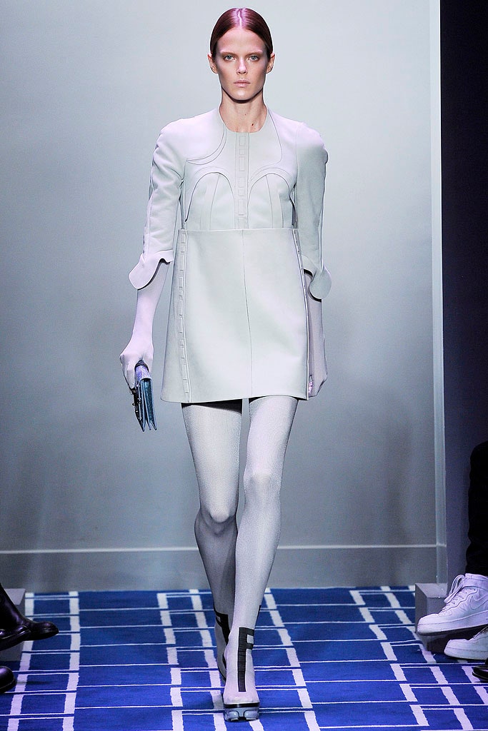 white fitted dress with leggings