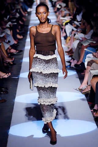 black lace fitted tiered skirt