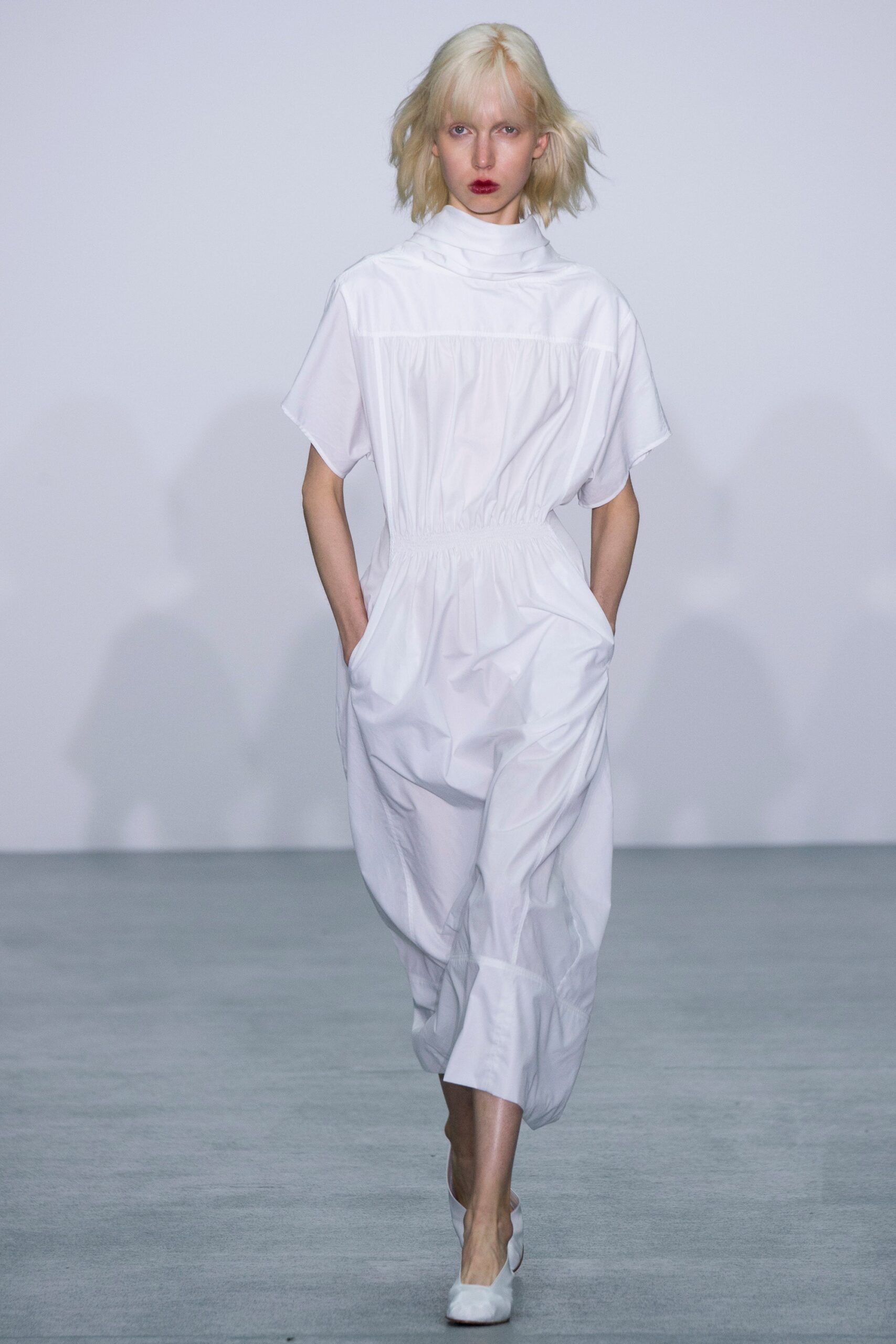 white relaxed cotton jumpsuit